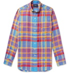 Drake's - Checked Linen Shirt - Multi