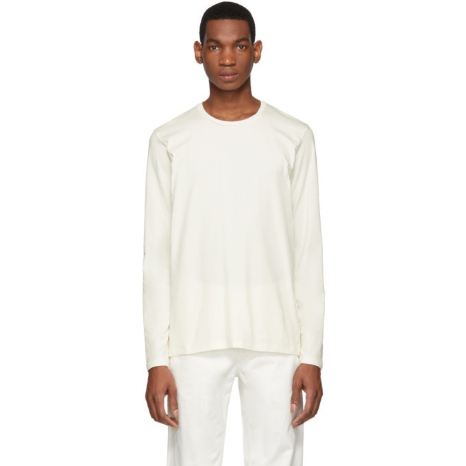 Photo: Jil Sander Off-White Cotton Long Sleeve T-Shirt