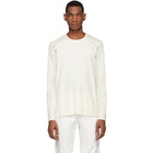 Jil Sander Off-White Cotton Long Sleeve T-Shirt