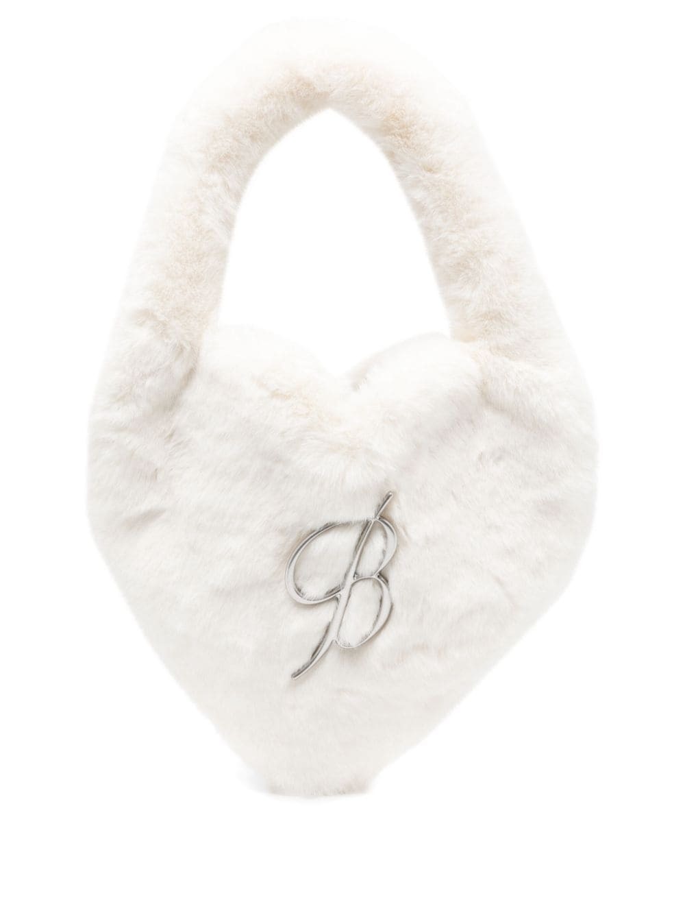 BLUMARINE - Logo Faux Fur Handbag Blumarine