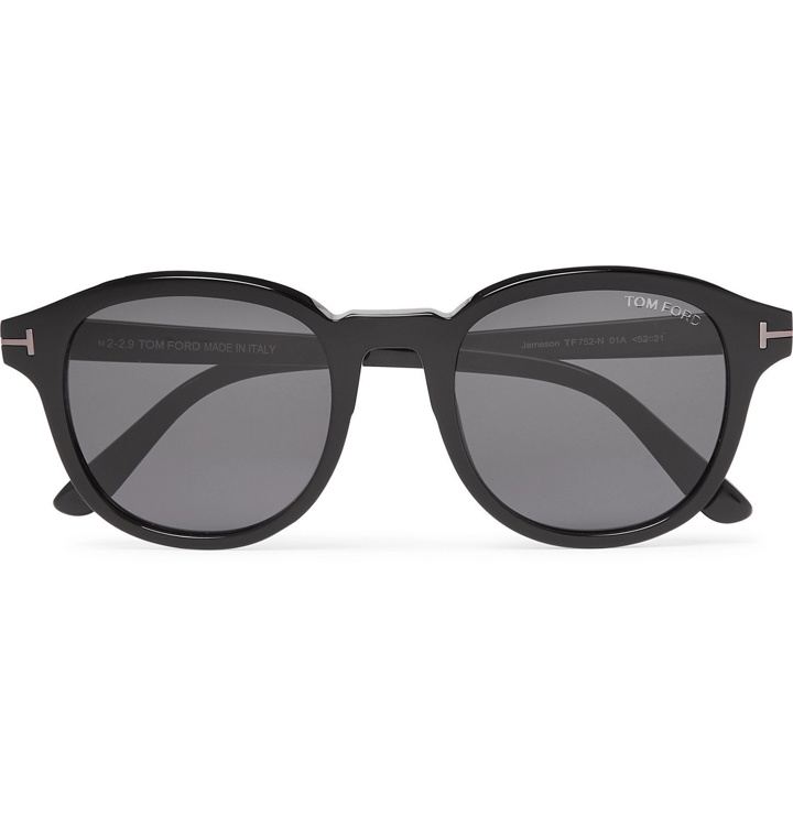 Photo: TOM FORD - Round-Frame Acetate Sunglasses - Black