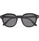 TOM FORD - Round-Frame Acetate Sunglasses - Black