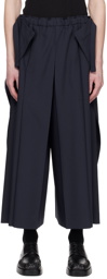 132 5. ISSEY MIYAKE Navy Paraglider Trousers