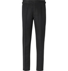 TOM FORD - Shelton Slim-Fit Cotton and Silk-Blend Suit Trousers - Black