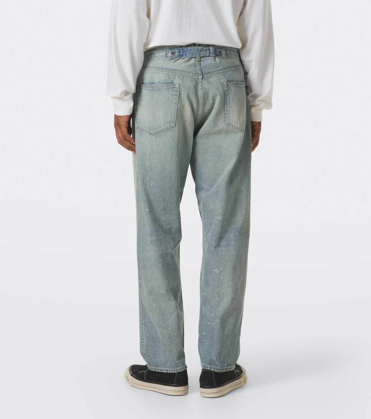 A.Presse No. 37 distressed straight jeans