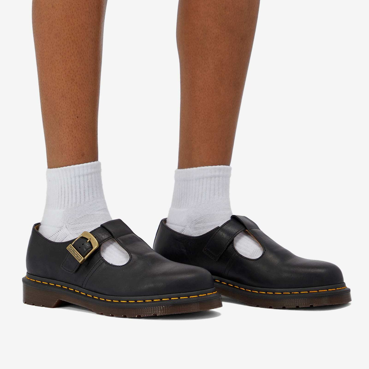 Dr. Martens Womens T-Bar Shoes - Black - 31528001a