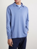 SEASE - Supima Cotton-Jersey Polo Shirt - Blue