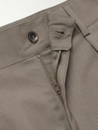 De Bonne Facture - Straight-Leg Pleated Wool Shorts - Green