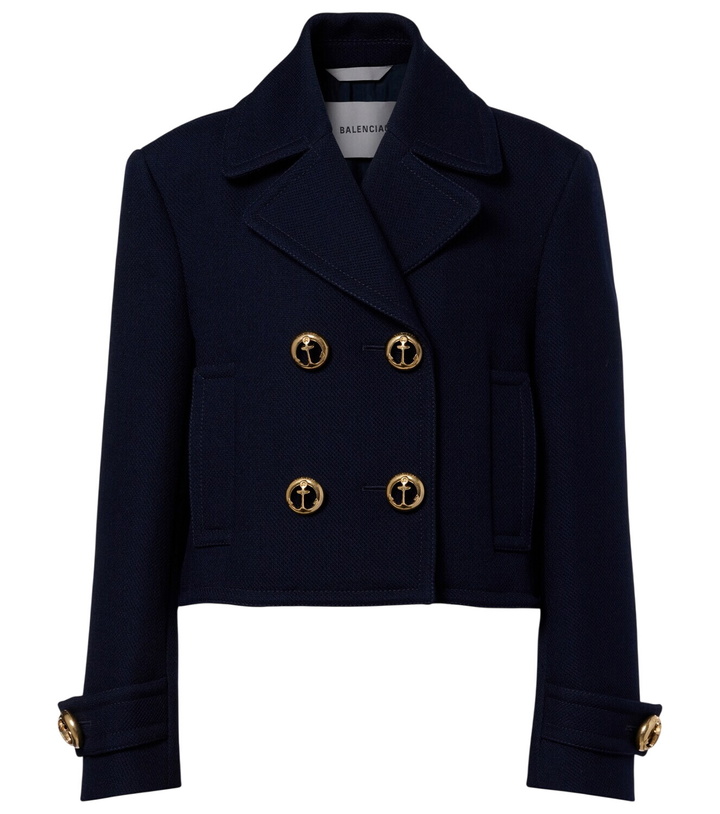 Photo: Balenciaga Double-breasted wool jacket