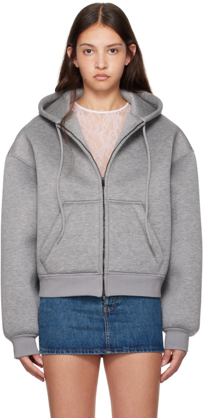 Photo: WARDROBE.NYC Gray Bonded Zip Hoodie
