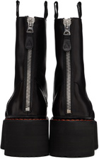 R13 Black Double Stack Boots