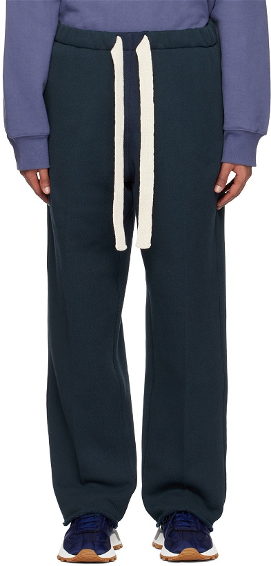 Photo: Recto Navy Embroidered Lounge Pants