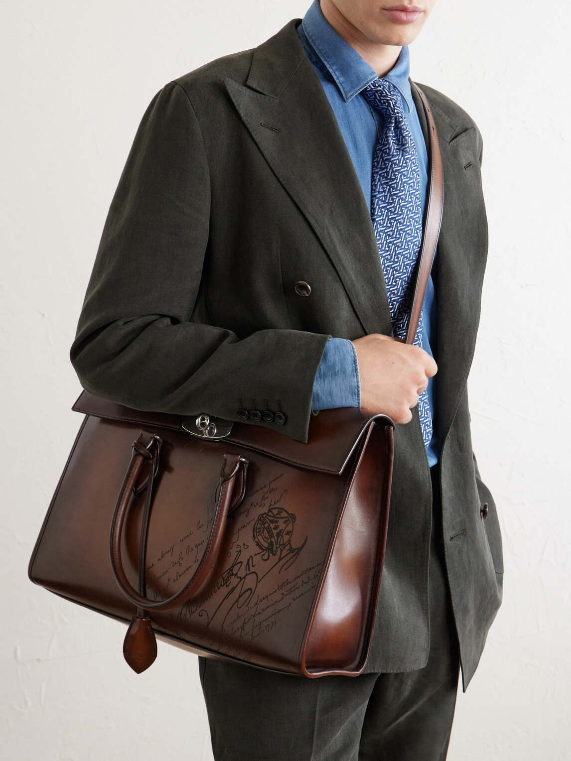 Berluti - E'Mio Venezia Leather Briefcase