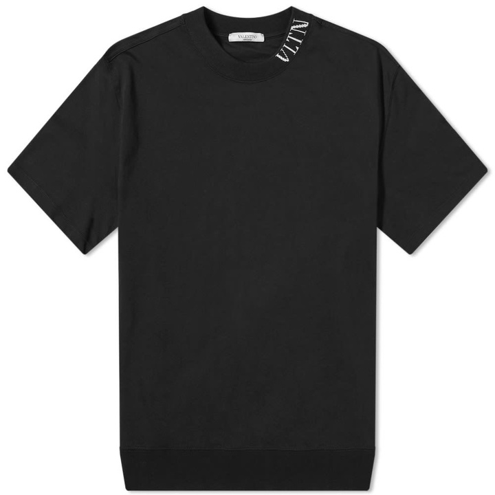 Photo: Valentino VLTN Intarsia Collar Logo Tee