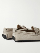 Tod's - City Gommino Full-Grain Nubuck Driving Shoes - Neutrals