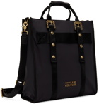 Versace Jeans Couture Black Baroque Buckle Tote