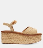Clergerie Arty raffia platform sandals