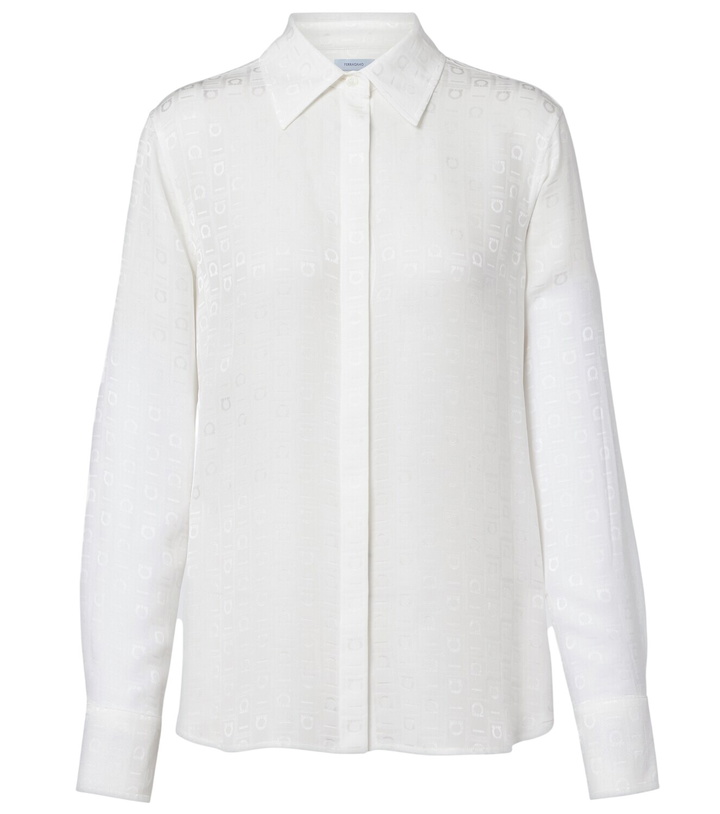 Photo: Ferragamo Gancini silk crêpe shirt