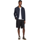 Harris Wharf London Navy Overshirt Jacket