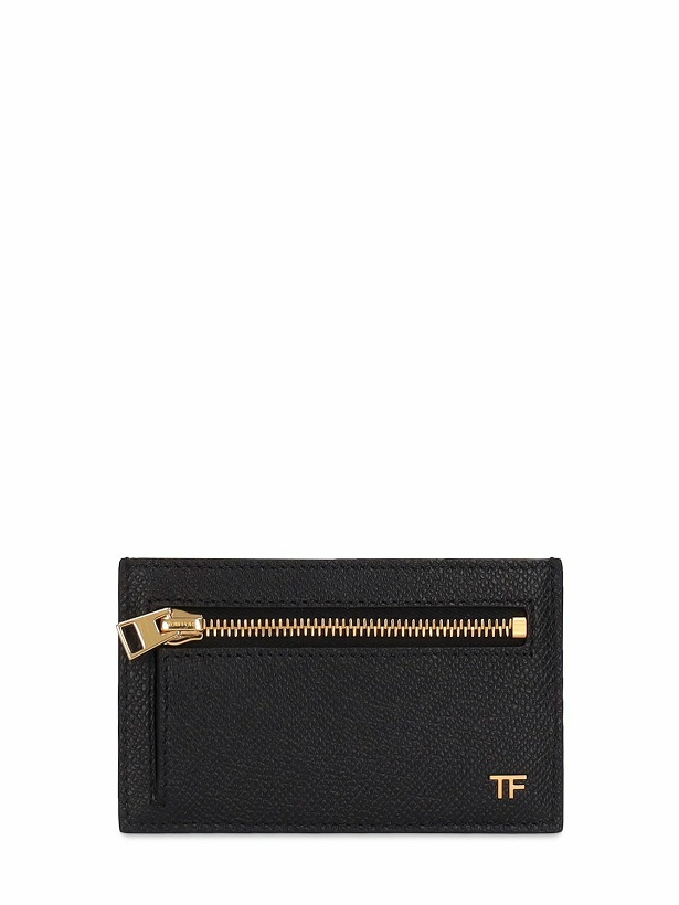 Photo: TOM FORD - Grained Leather Zip Card Holder