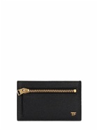 TOM FORD - Grained Leather Zip Card Holder