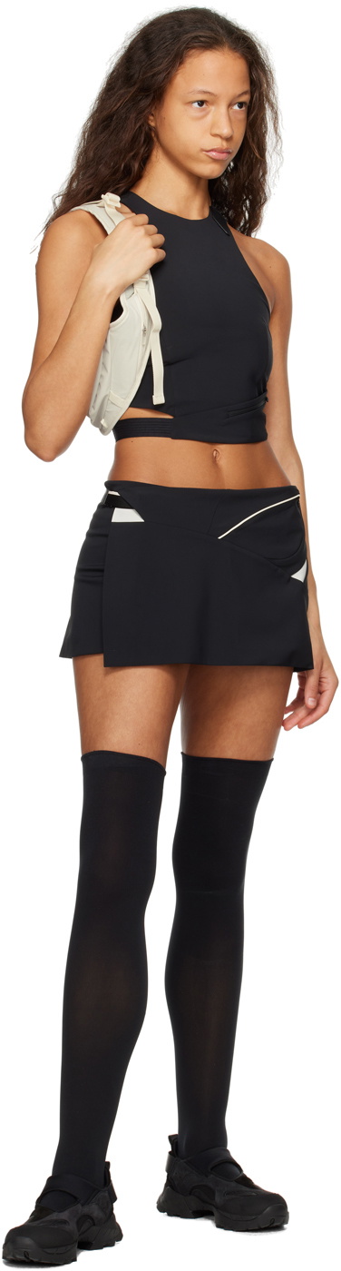 HYEIN SEO Black Wrap Miniskirt