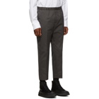 Jil Sander Grey Flat Front Trousers
