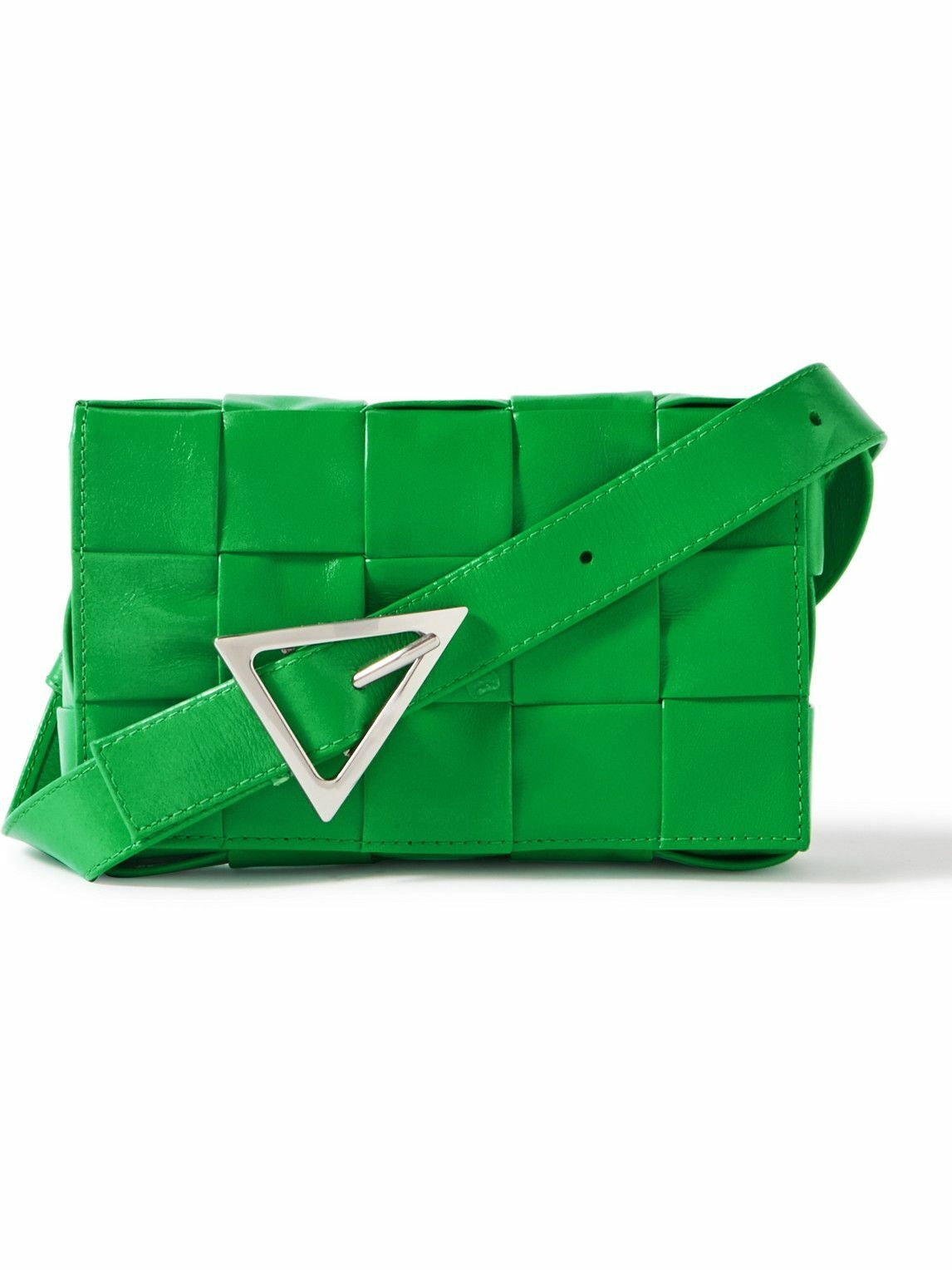 Bottega Veneta - Cassette Mini Intrecciato Leather Messenger Bag