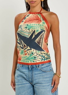 Etro Printed Silk Triangle top - Multicoloured - One Size