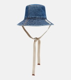 Loewe Paula's Ibiza logo denim bucket hat