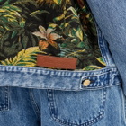Palm Angels Women's Jungle Denim Over Jacket in Blue/Green