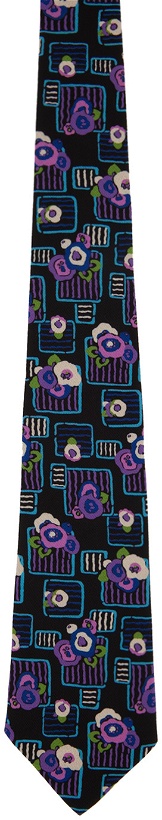 Photo: Anna Sui SSENSE Exclusive Black Flower Tie