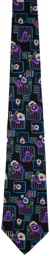 Anna Sui SSENSE Exclusive Black Flower Tie