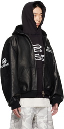 Balenciaga Black AI Generated Leather Jacket