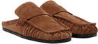 Jil Sander Tan Moc Toe Loafers