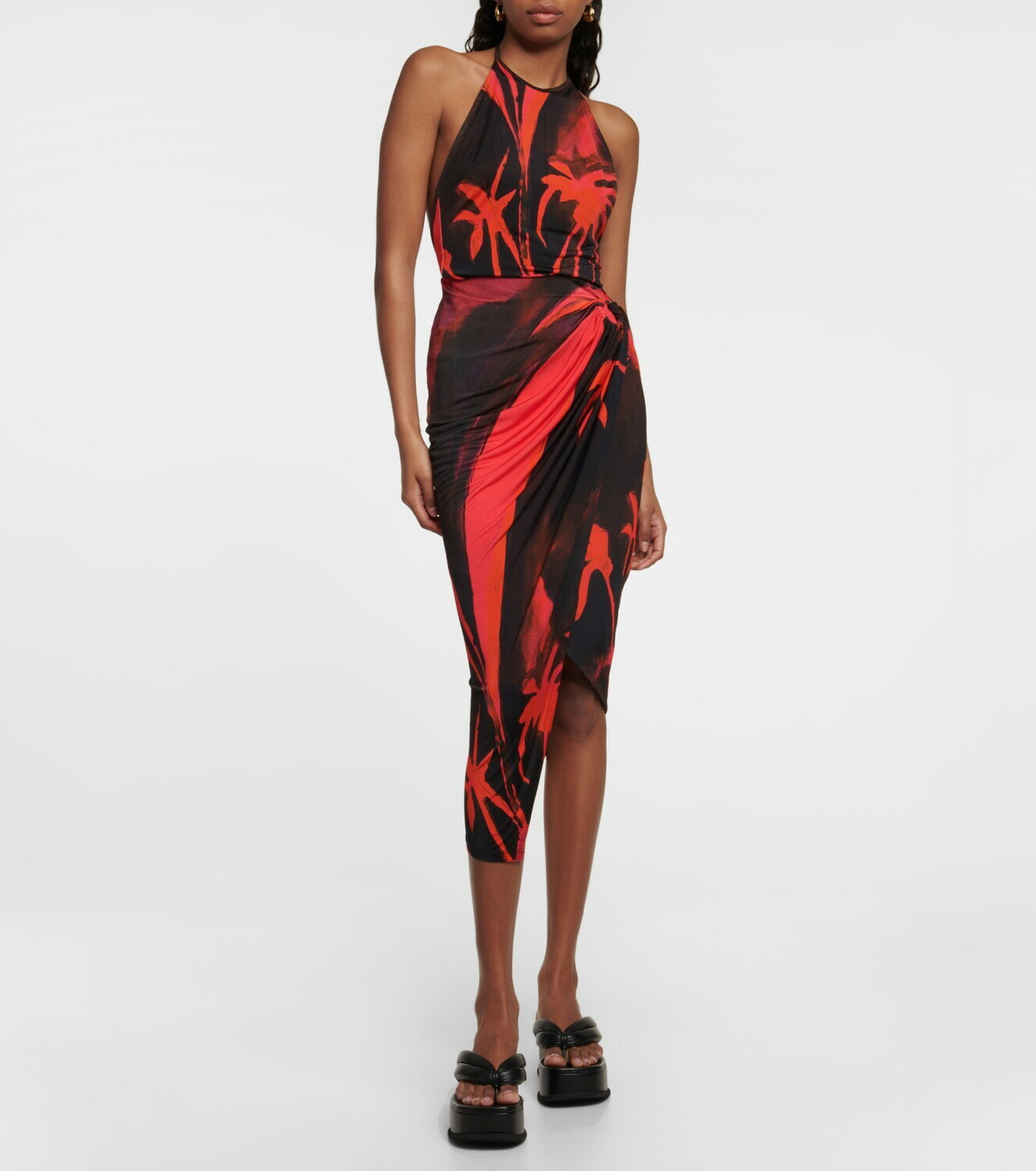 Louisa Ballou - Printed halterneck top