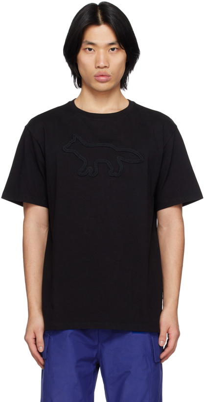 Photo: Maison Kitsuné Black Contour Fox T-Shirt