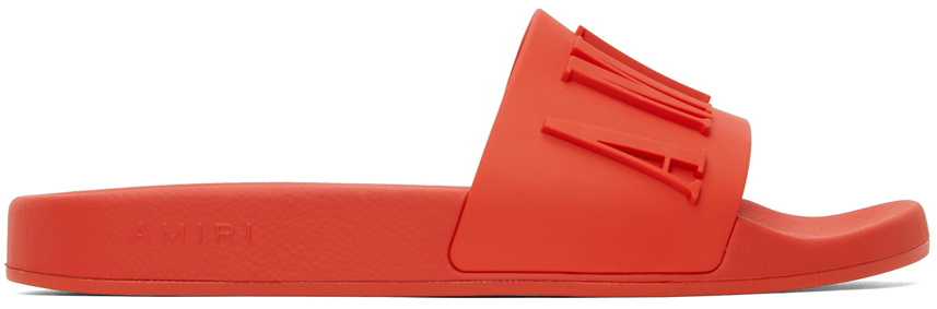 AMIRI Red Logo Pool Slides Amiri display picture 3