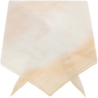 PLEATS PLEASE ISSEY MIYAKE Taupe & Orange Sea Bubble Scarf