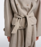 The Frankie Shop Stan belted wool jacket