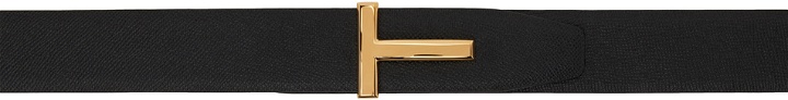 Photo: TOM FORD Black & Navy T Icon Reversible Belt