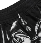 Vetements - Motörhead Wide-Leg Printed Cotton-Jersey Shorts - Black