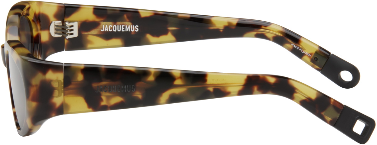 JACQUEMUS Brown 'Les lunettes Ovalo' Sunglasses