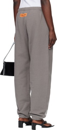 Heron Preston Gray 'Heron Law' Flames Sweatpants