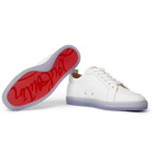 Christian Louboutin - Rantulow Orlato Debossed Leather Sneakers - White