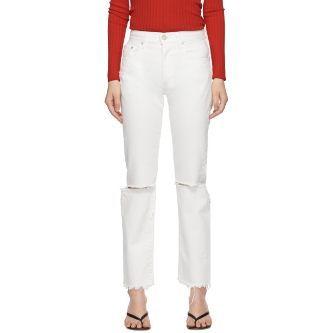 Photo: Moussy Vintage White Wagoner Straight Jeans