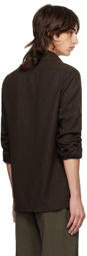 HYEIN SEO Brown Wool Pockets Shirt