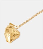 Alighieri - The Flame of Desire Locket 24kt gold-plated necklace