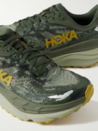 Hoka One One - Stinson ATR 7 Rubber-Trimmed Mesh Running Sneakers - Green