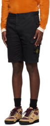 Stone Island Black Slim-Fit Shorts